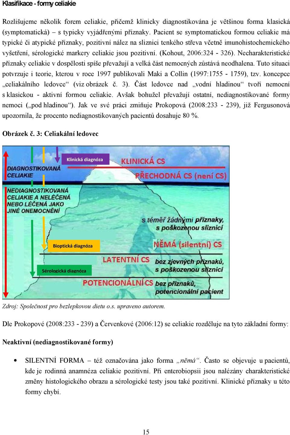 pozitivní. (Kohout, 2006:324-326). Necharakteristické příznaky celiakie v dospělosti spíše převažují a velká část nemocných zůstává neodhalena.