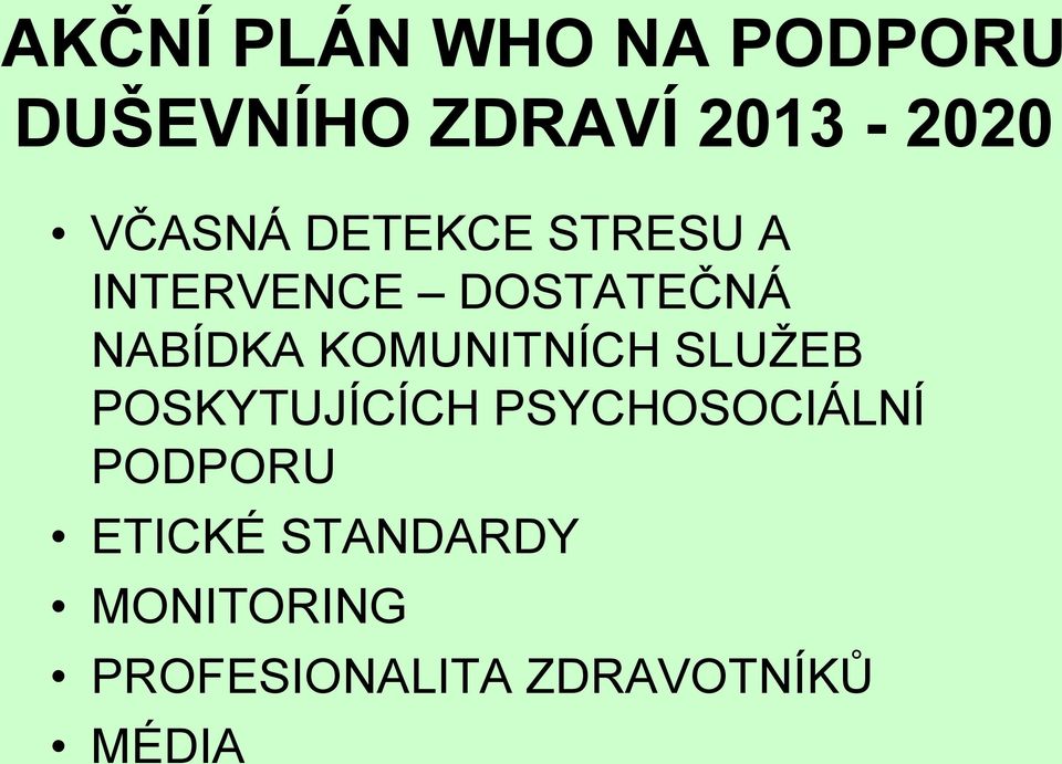 KOMUNITNÍCH SLUŽEB POSKYTUJÍCÍCH PSYCHOSOCIÁLNÍ PODPORU