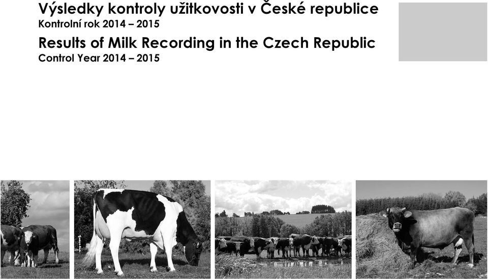 2015 Results of Milk Recording in