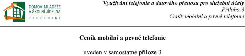 mobilní a pevné telefonie