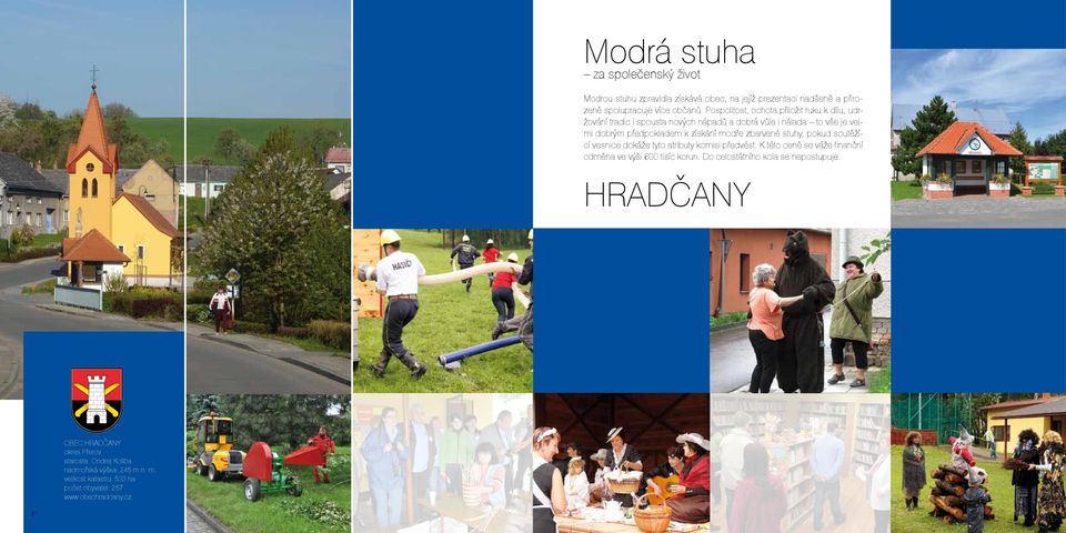 zbarvené stuhy, pokud soutěžící vesnice dokáže tyto atributy komisi předvést. K této ceně se váže finanční odměna ve výši 600 tisíc korun.