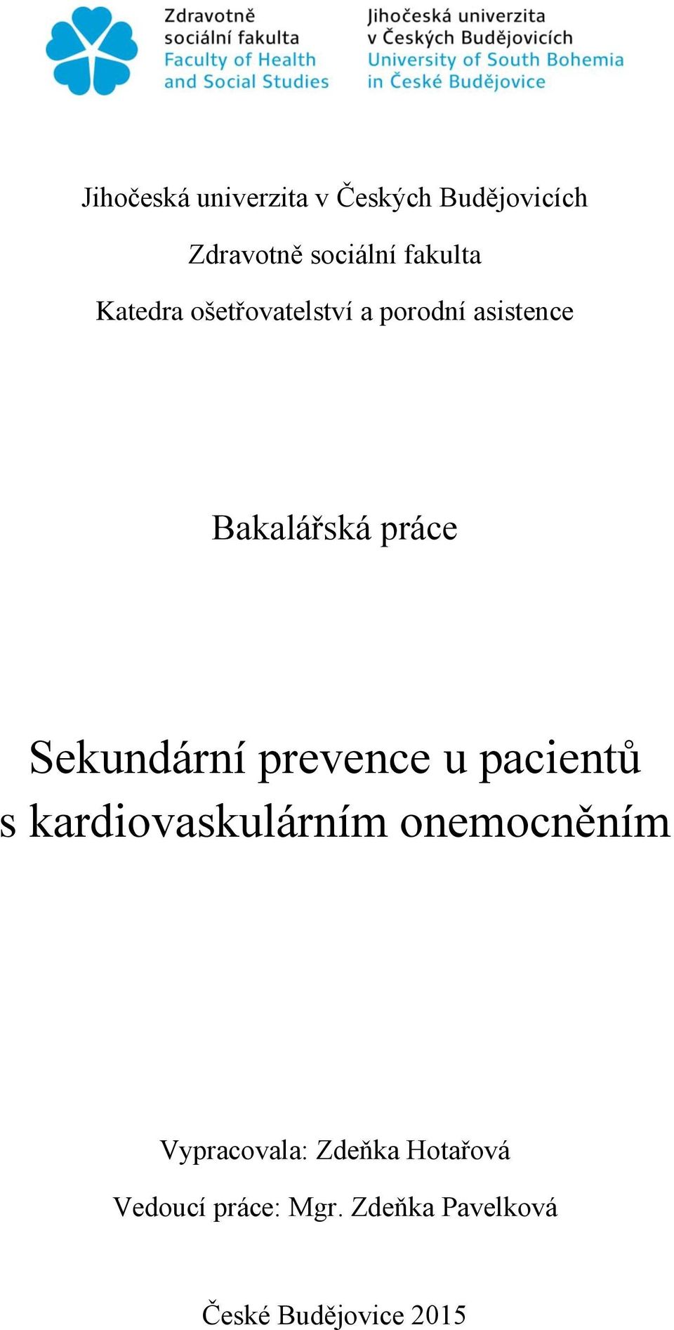 Sekundární prevence u pacientů s kardiovaskulárním onemocněním