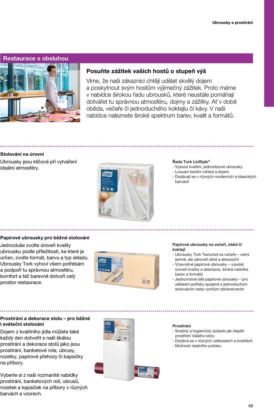 V naší nabídce naleznete široké spektrum barev, kvalit a formátů. Stolování na úrovni Ubrousky jsou klíčové při vytváření ideální atmosféry.