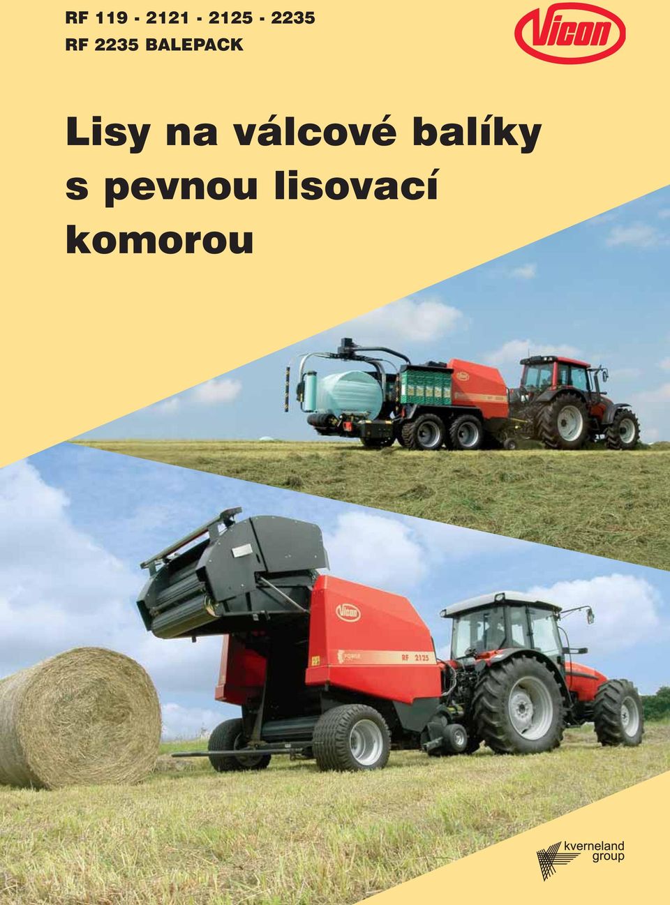 na válcové balíky s