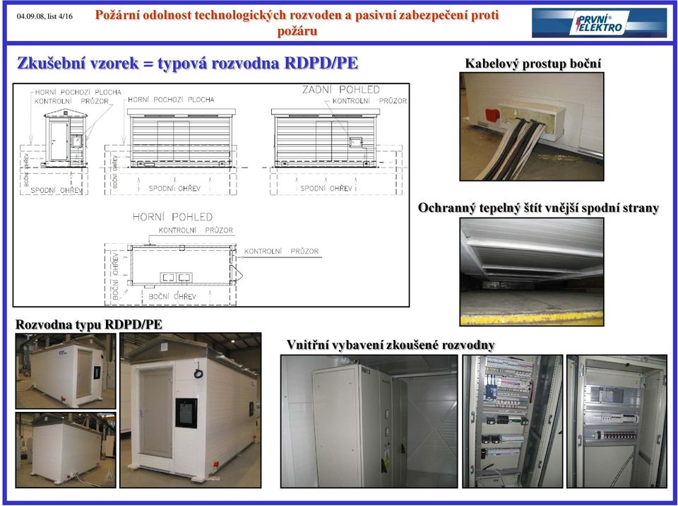 rozvodna RDPD/PE Kabelový prostup boční