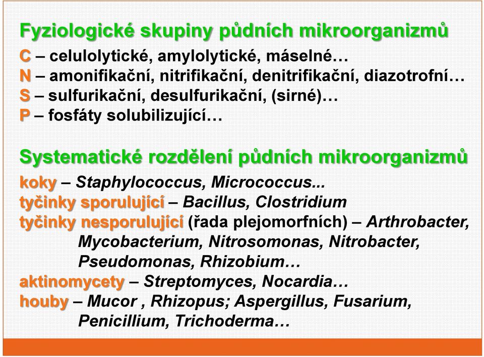 Staphylcccus, Micrcccus.