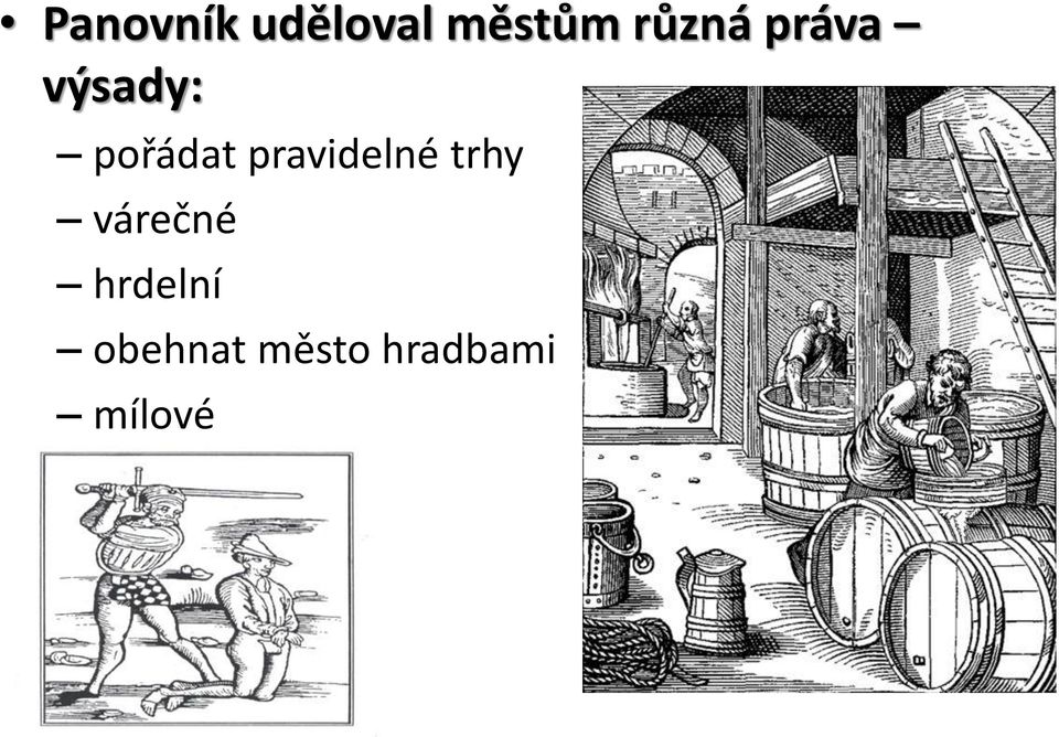 pravidelné trhy várečné