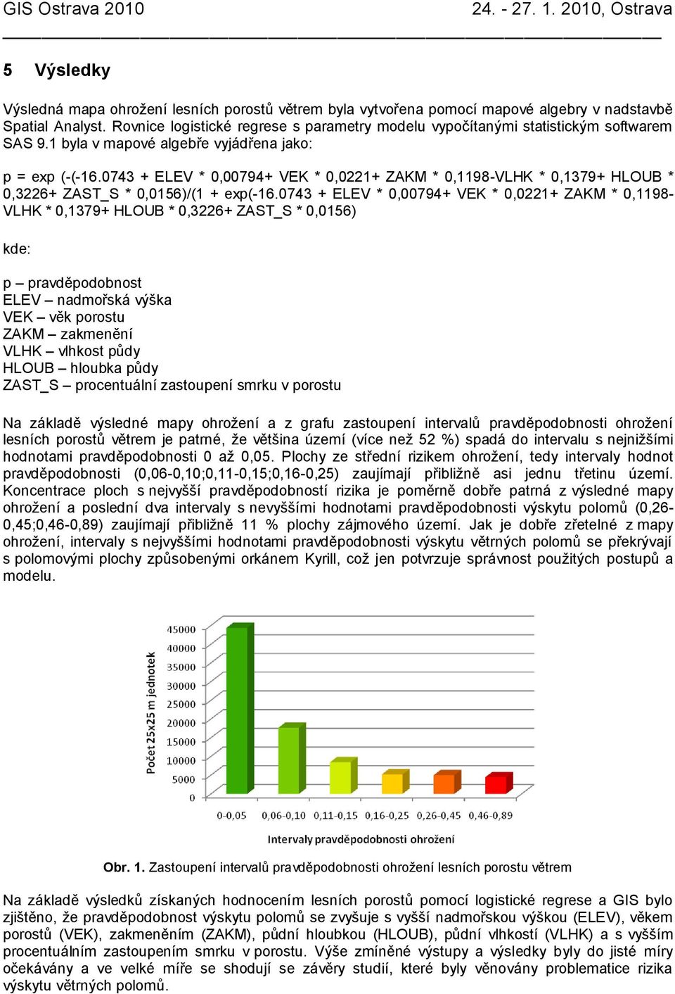 0743 + ELEV * 0,00794+ VEK * 0,0221+ ZAKM * 0,1198-VLHK * 0,1379+ HLOUB * 0,3226+ ZAST_S * 0,0156)/(1 + exp(-16.