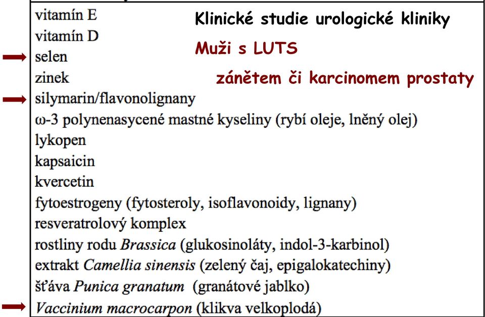 Muži s LUTS zánětem