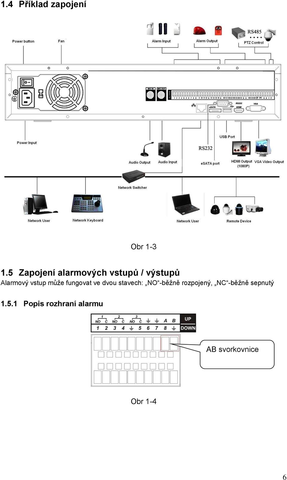 vstup může fungovat ve dvou stavech: NO -běžně