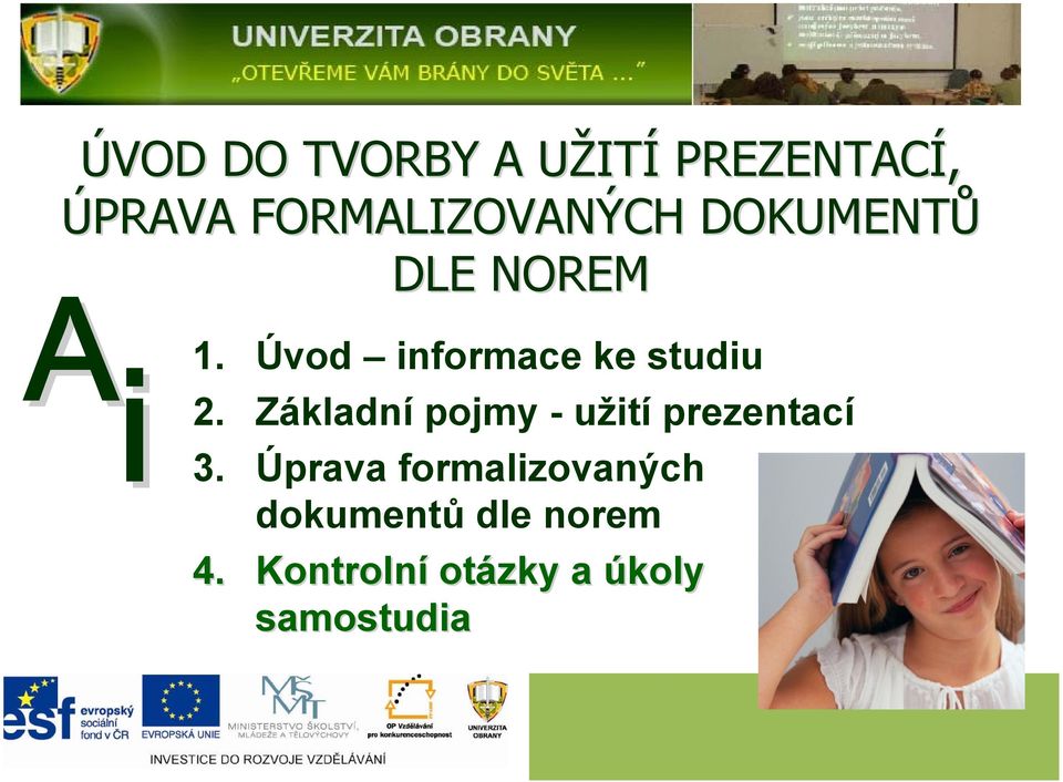 Úvod informace ke studiu 2.