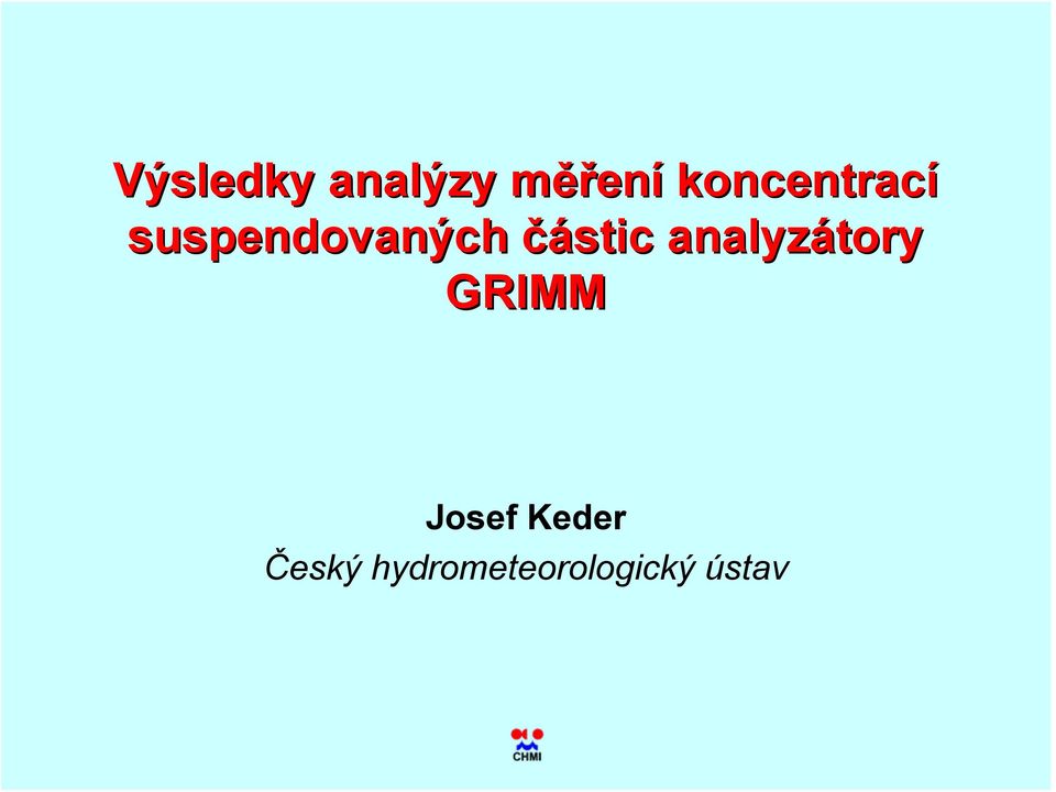 částic analyzátory GRIMM