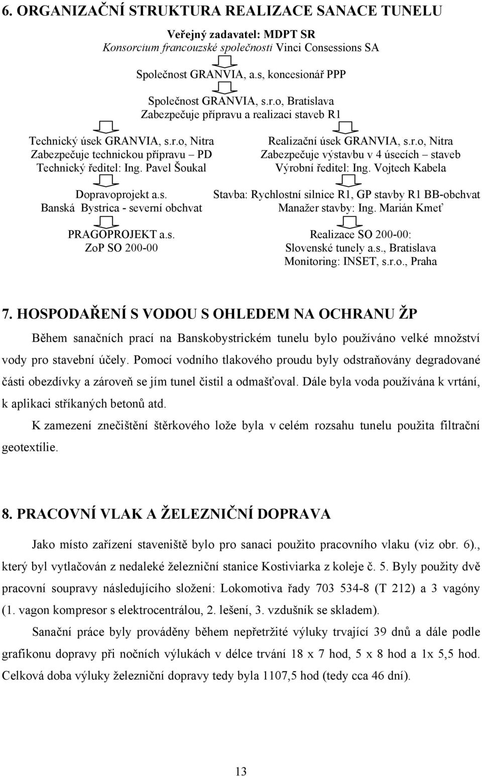 Vojtech Kabela Dopravoprojekt a.s. Banská Bystrica - severní obchvat Stavba: Rychlostní silnice R1, GP stavby R1 BB-obchvat Manažer stavby: Ing. Marián Kmeť PRAGOPROJEKT a.s. Realizace SO 200-00: ZoP SO 200-00 Slovenské tunely a.