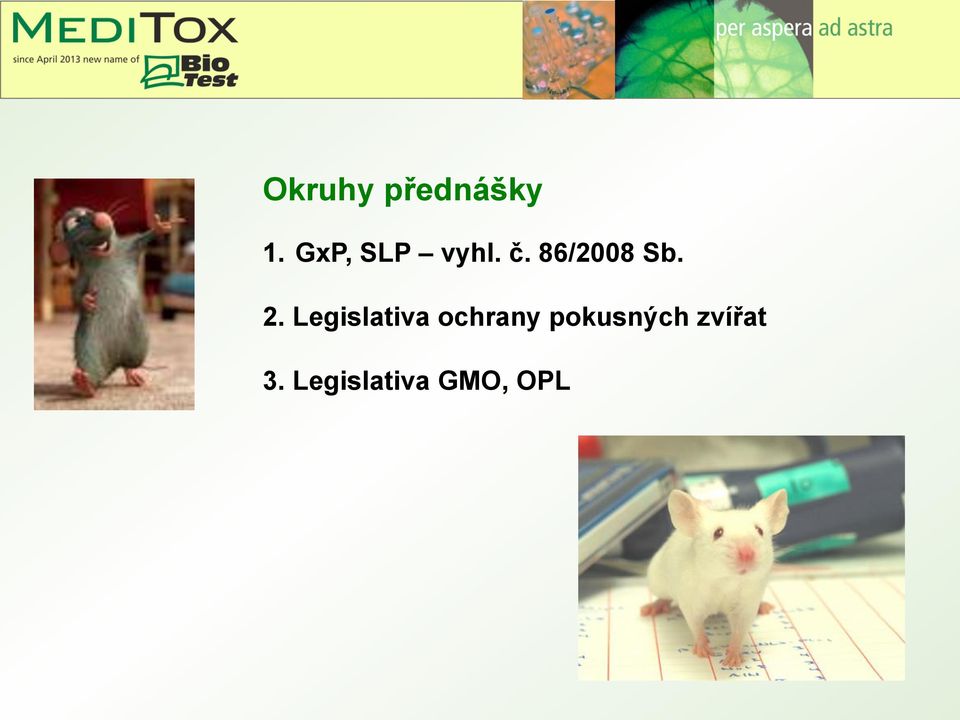 2. Legislativa ochrany