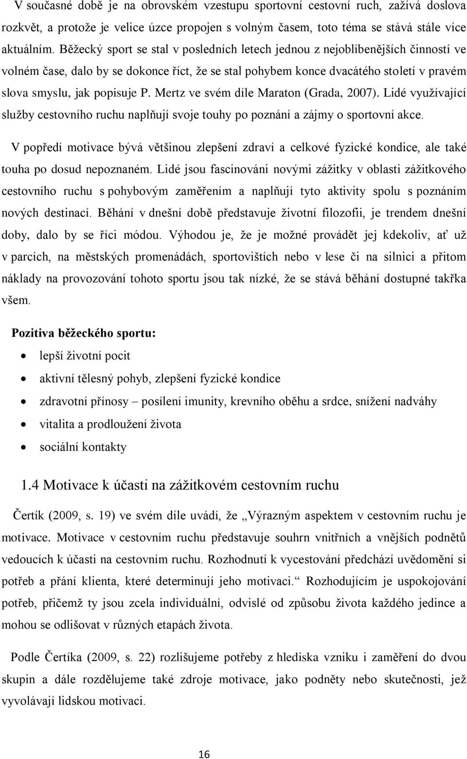 Mertz ve svém díle Maraton (Grada, 2007). Lidé využívající služby cestovního ruchu naplňují svoje touhy po poznání a zájmy o sportovní akce.