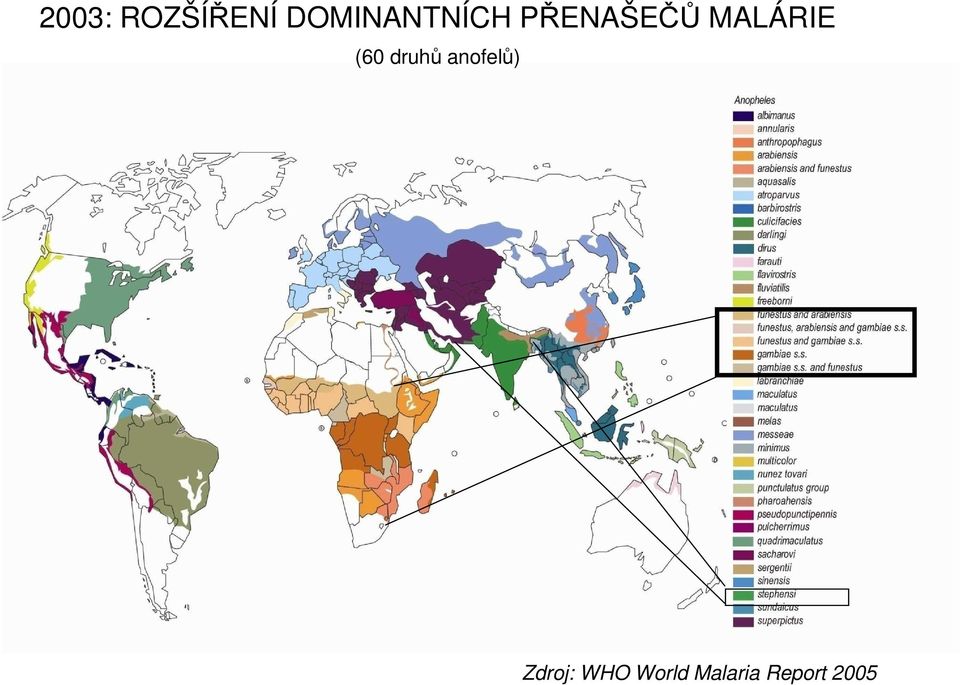 MALÁRIE (60 druhů