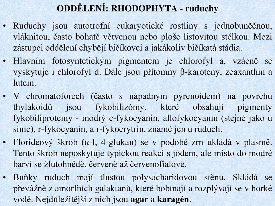 Dále jsou přítomny β-karoteny, zeaxanthin a lutein.