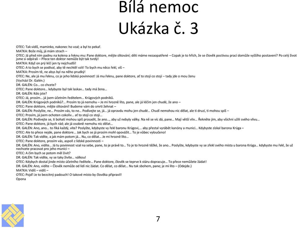 KAREL ČAPEK BÍLÁ NEMOC - PDF Stažení zdarma