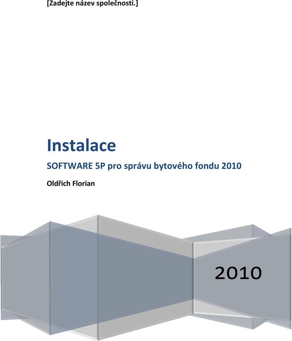 ] Instalace SOFTWARE 5P
