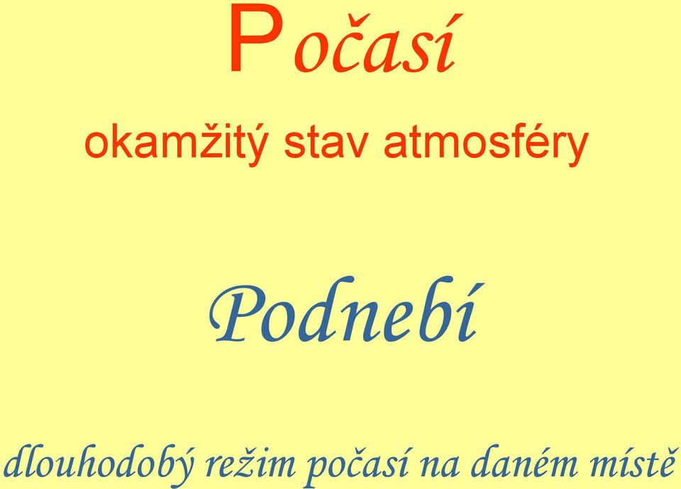 Podnebí dlouhodobý