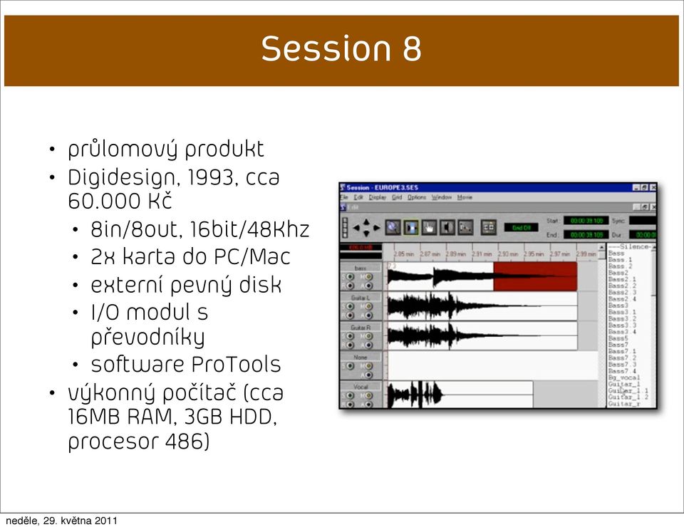 externí pevný disk I/O modul s převodníky software