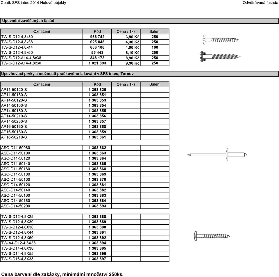 AP14-50120-S 1 363 853 AP14-50160-S 1 363 854 AP14-50180-S 1 363 855 AP14-50210-S 1 363 856 AP14-50230-S 1 363 857 AP16-50160-S 1 363 858 AP16-50180-S 1 363 859 AP16-50210-S 1 363 861 ASO-D11-50080 1