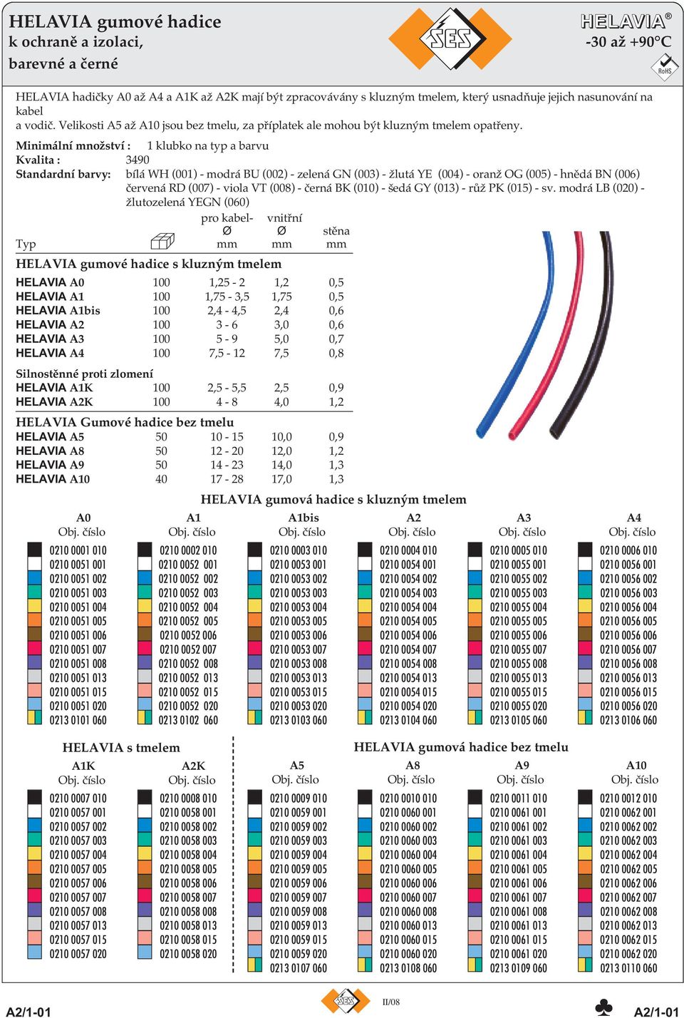 Minimální množství : 1 klubko na typ a barvu Kvalita : 3490 Standardní barvy: bílá WH (001) - modrá BU (002) - zelená GN (003) - žlutá YE (004) - oranž OG (005) - hnědá BN (006) červená RD (007) -