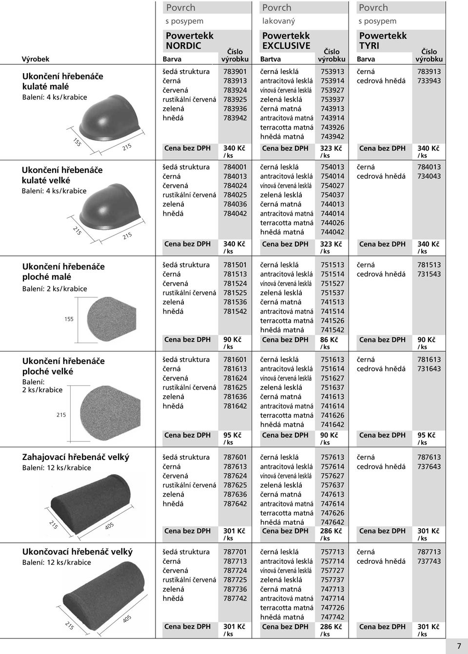 lesklá 753927 rustikální červená 783925 zelená lesklá 753937 zelená 783936 černá matná 743913 hnědá 783942 antracitová matná 743914 terracotta matná 743926 hnědá matná 743942 Cena bez DPH 340 Kč Cena