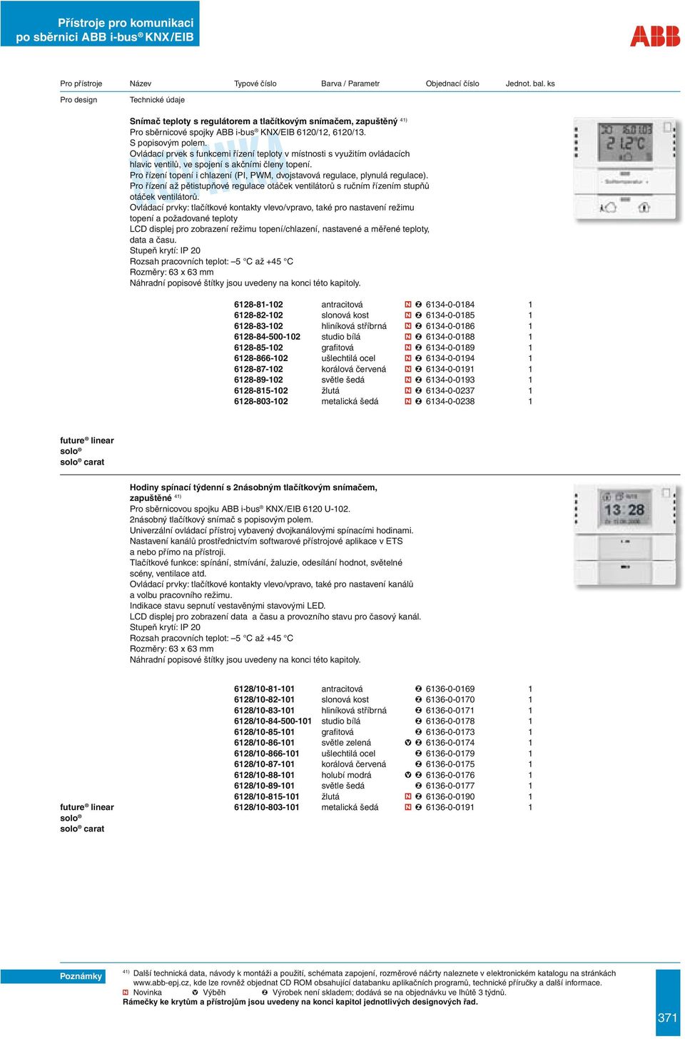 Pro řízení topení i chlazení (PI, PWM, dvojstavová regulace, plynulá regulace). Pro řízení až pětistupňové regulace otáček ventilátorů s ručním řízením stupňů otáček ventilátorů.