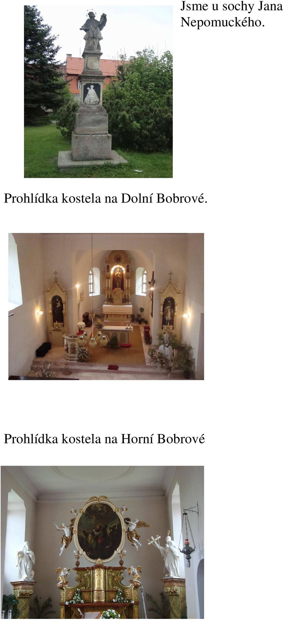 Prohlídka kostela na