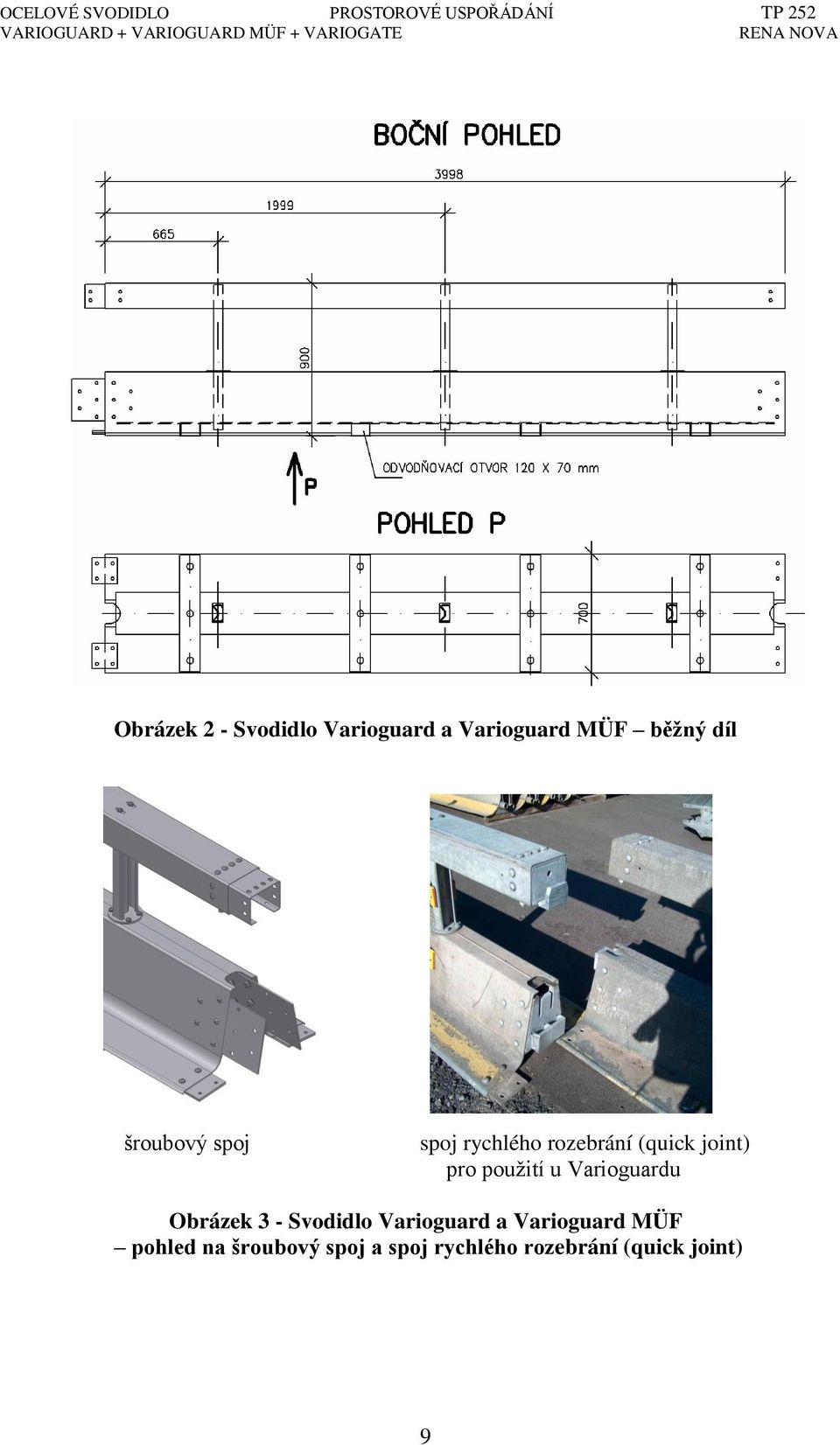 použití u Varioguardu Obrázek 3 - Svodidlo Varioguard a