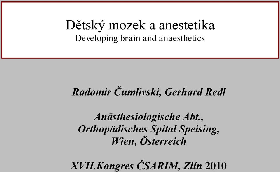 Anästhesiologische Abt.