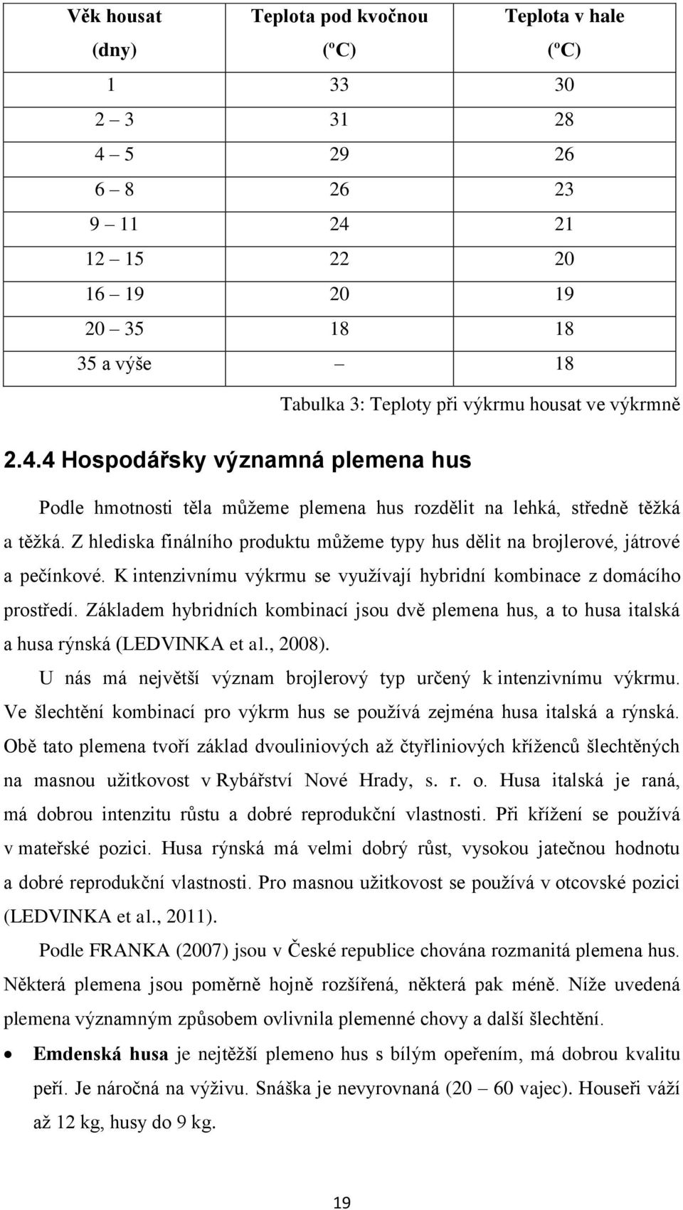 Z hlediska finálního produktu můžeme typy hus dělit na brojlerové, játrové a pečínkové. K intenzivnímu výkrmu se využívají hybridní kombinace z domácího prostředí.