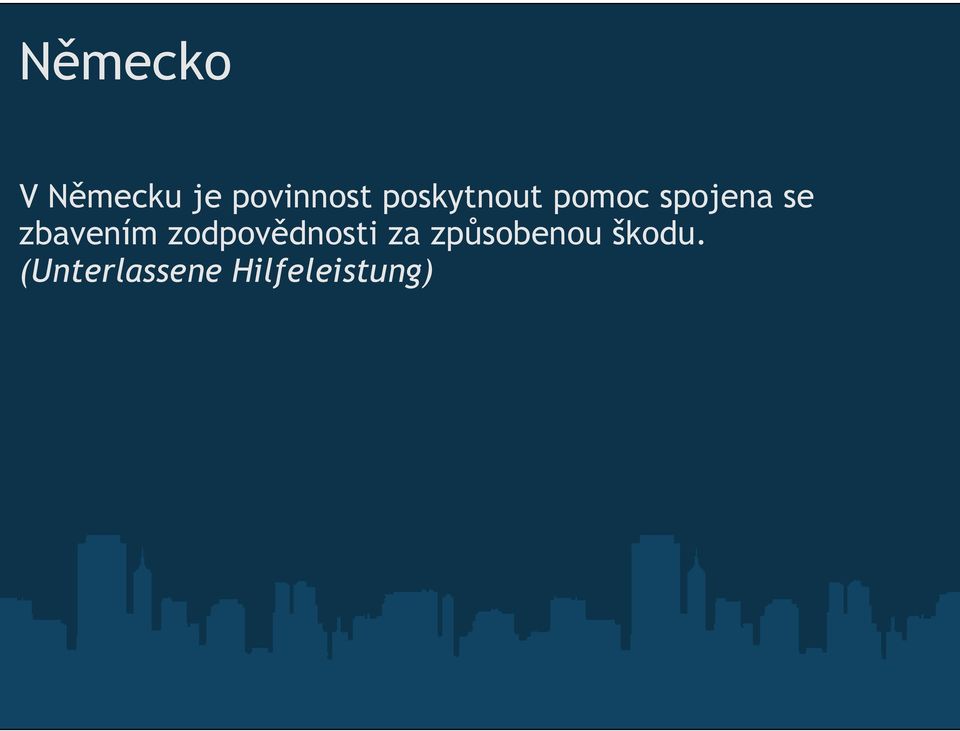zbavením zodpovědnosti za