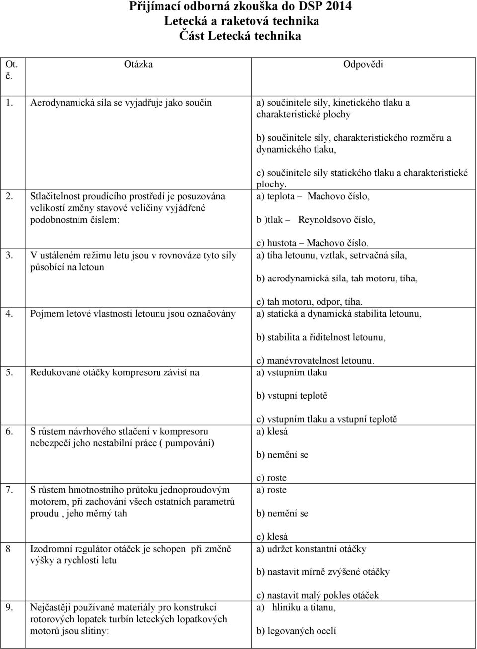 Stlačitelnost proudícího prostředí je posuzována velikostí změny stavové veličiny vyjádřené podobnostním číslem: 3.