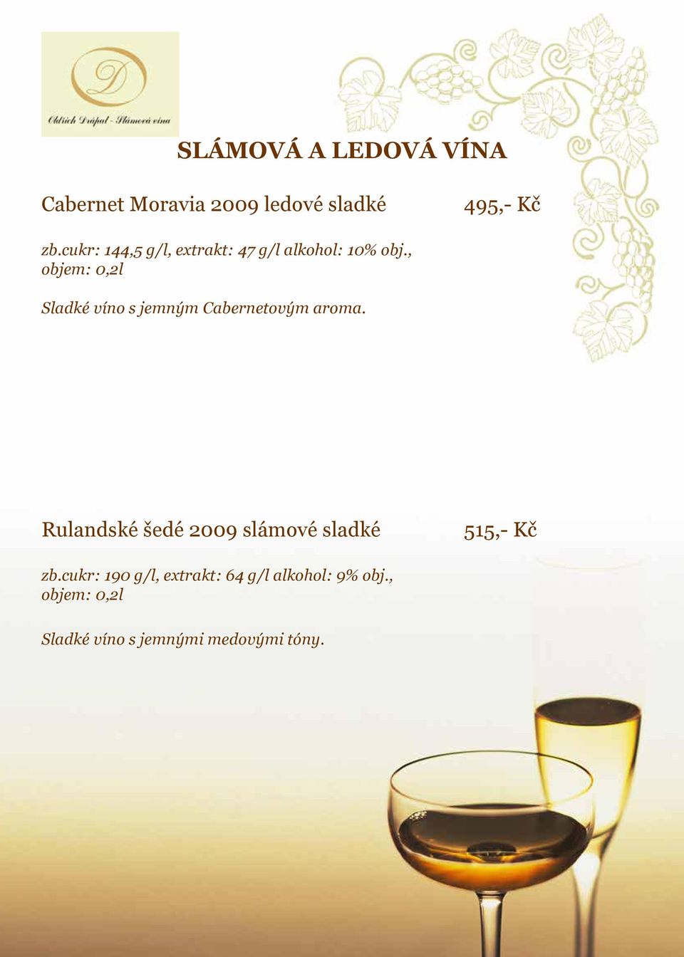 , objem: 0,2l Sladké víno s jemným Cabernetovým aroma.