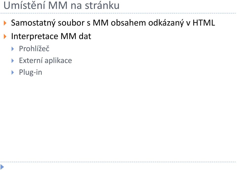 odkázaný v HTML Interpretace