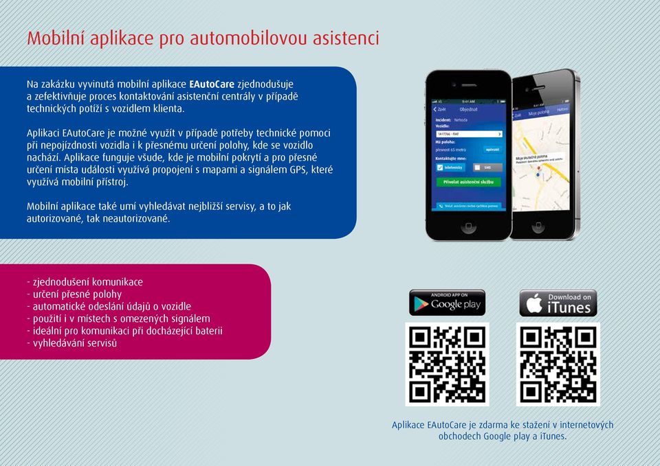Aplikace funguje všude, kde je mobilní pokrytí a pro přesné určení místa události využívá propojení s mapami a signálem GPS, které využívá mobilní přístroj.