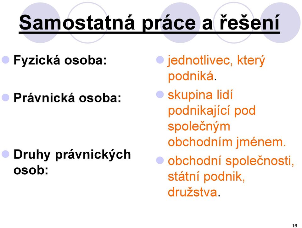 podniká.