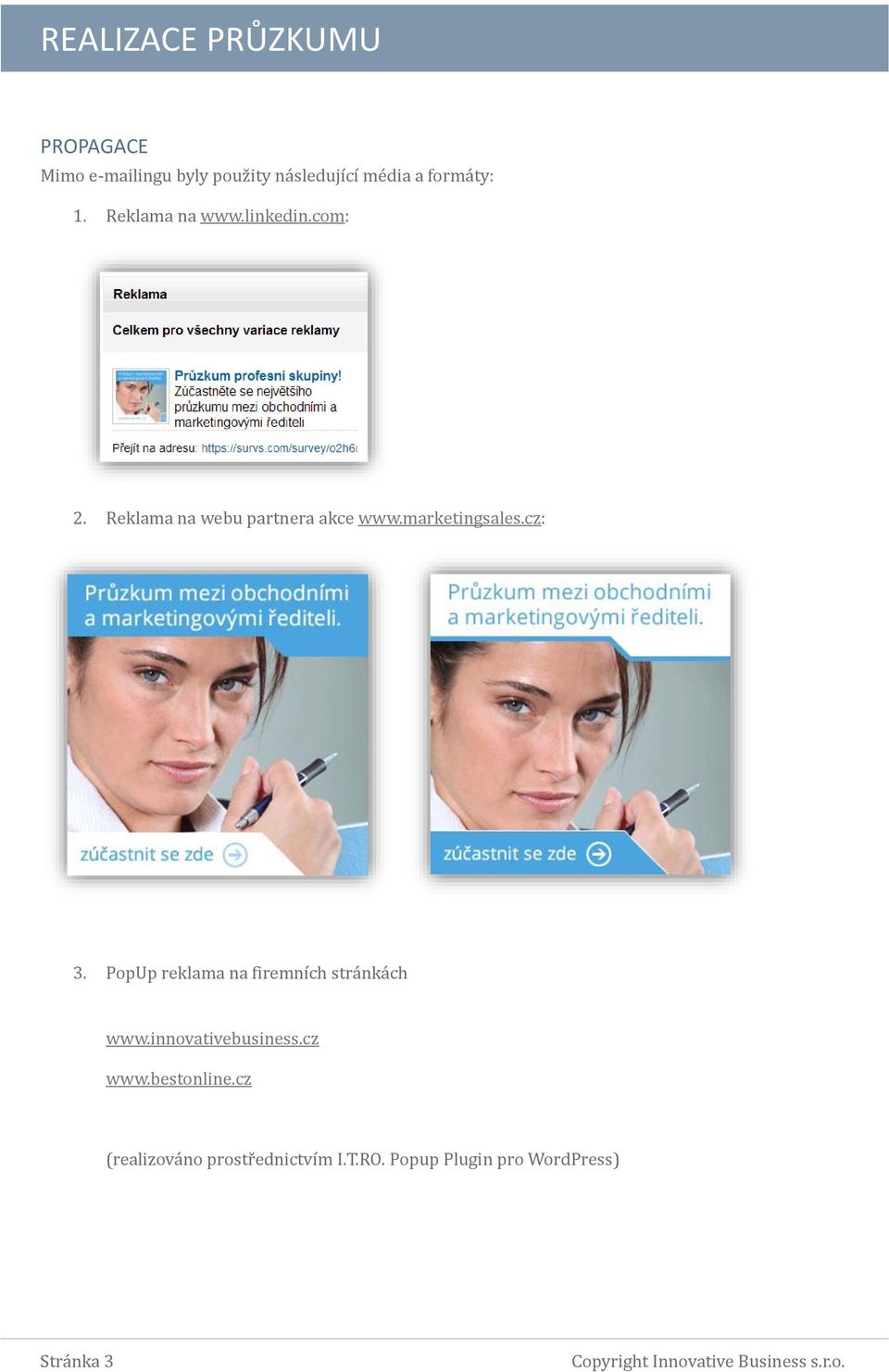 marketingsales.cz: 3. PopÚp reklama na firemních stra nka ch www.innovativebusiness.
