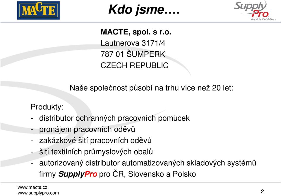 pracovních oděvů - zakázkové šití pracovních oděvů - šití textilních průmyslových obalů -