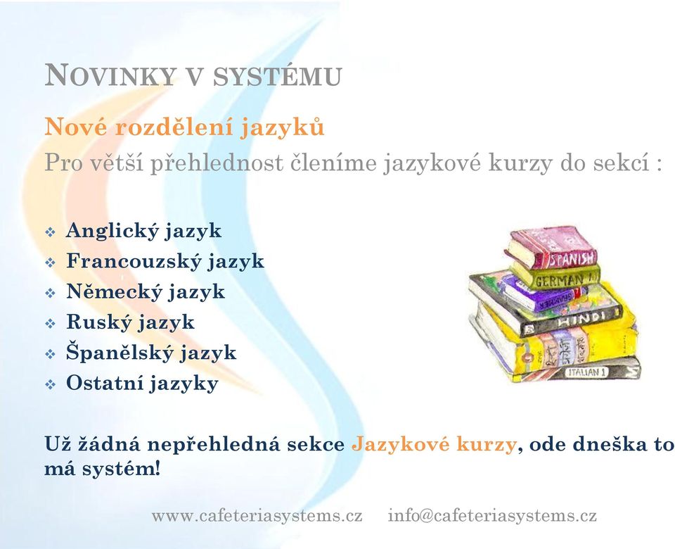 jazyk Německý jazyk Ruský jazyk Španělský jazyk Ostatní jazyky