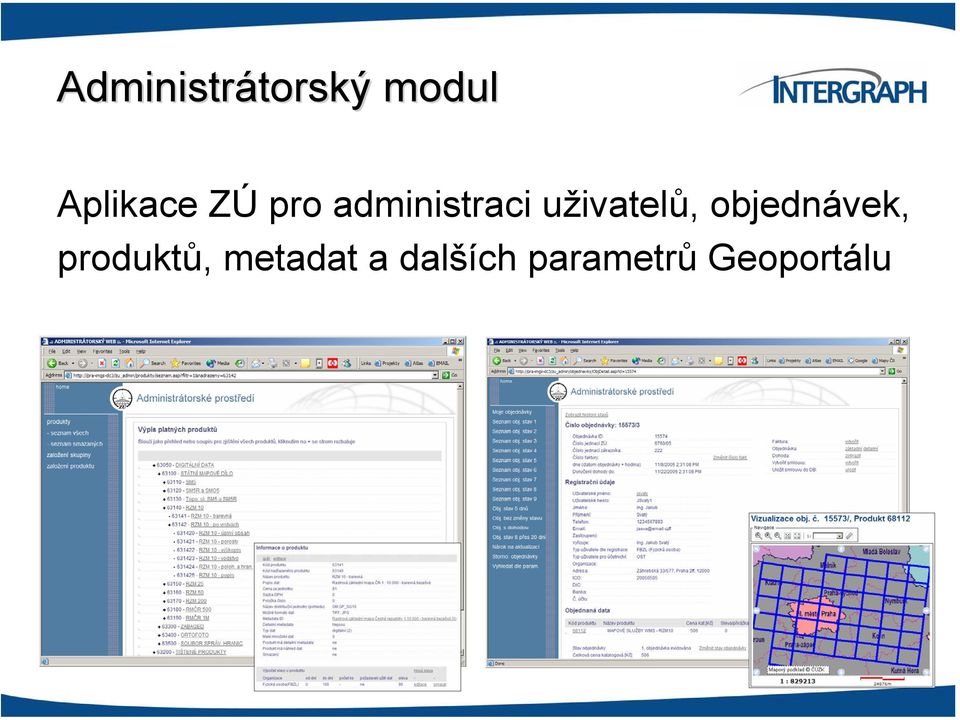 uživatelů, objednávek, produktů,