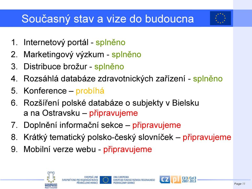 Rozšíření polské databáze o subjekty v Bielsku a na Ostravsku připravujeme 7.