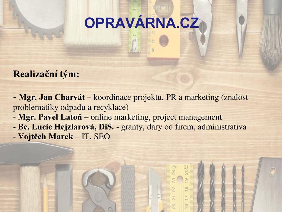 problematiky odpadu a recyklace) - Mgr.