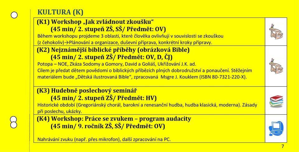(K2) Nejznámější biblické příběhy (obrázková Bible) (45 min/ 2. stupeň ZŠ/ Předmět: OV, D, ČJ) Potopa NOE, Zkáza Sodomy a Gomory, David a Goliáš, Ukřižování J.K. ad.