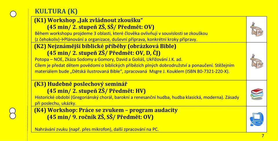 (K2) Nejznámější biblické příběhy (obrázková Bible) (45 min/ 2. stupeň ZŠ/ Předmět: OV, D, ČJ) Potopa NOE, Zkáza Sodomy a Gomory, David a Goliáš, Ukřižování J.K. ad.