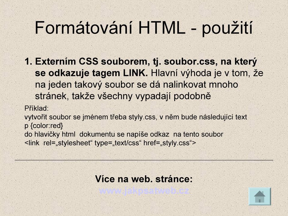 Příklad: vytvořit soubor se jménem třeba styly.