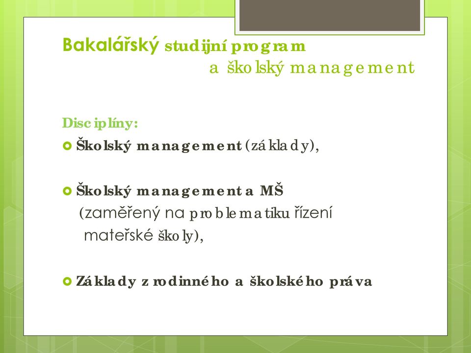 management a MŠ (zaměřený na problematiku řízení