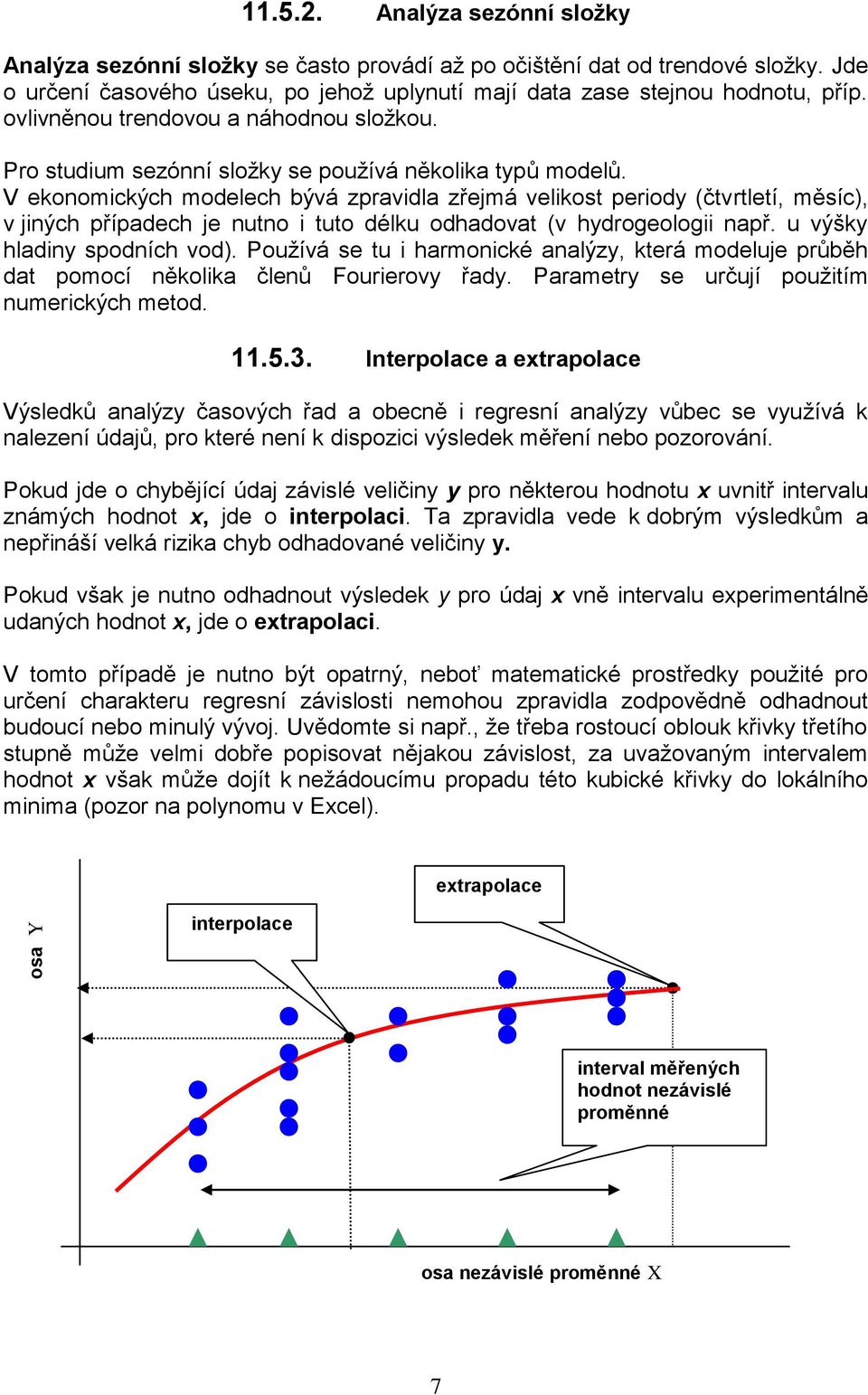 V ekoomckých modelech bývá zpravdla zřejmá velkost perod (čtvrtletí, měsíc), v jých případech je uto tuto délku odhadovat (v hdrogeolog apř. u výšk hlad spodích vod).